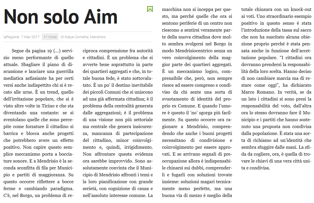 laRegione non solo aim 07.03.2017 corpo